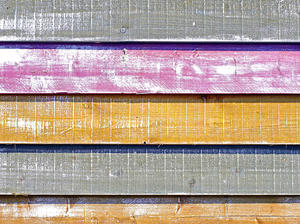 colors: colored wooden beach hut