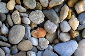 stones: round pebbles