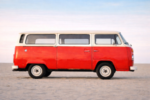Camper Van: Nice shot of a retro van