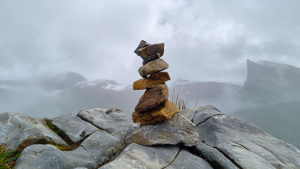 Stones: Pile of stones in the Alps