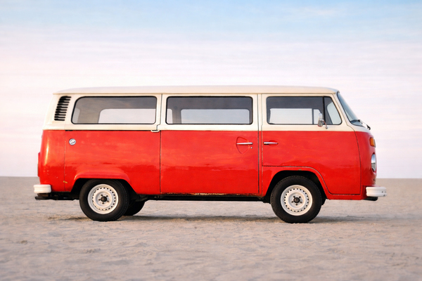 Camper Van: Nice shot of a retro van