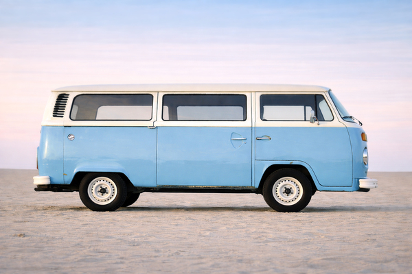 Camper Van: Nice shot of a retro van
