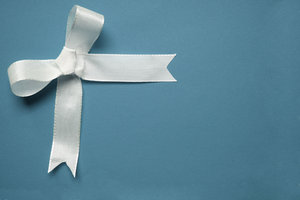 bow 3: just a simple white ribbon on different paper