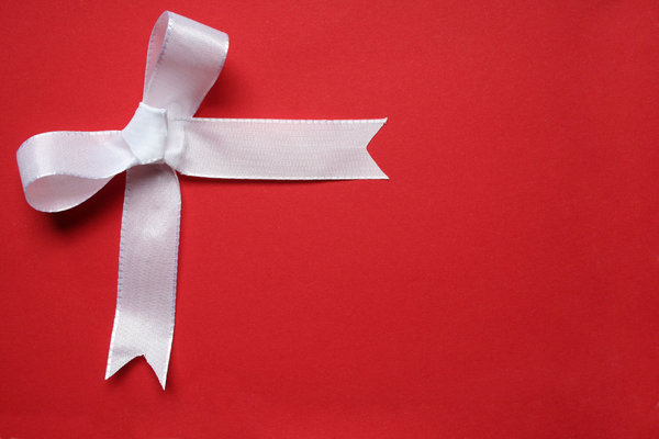 bow 1: just a simple white ribbon on different paper
