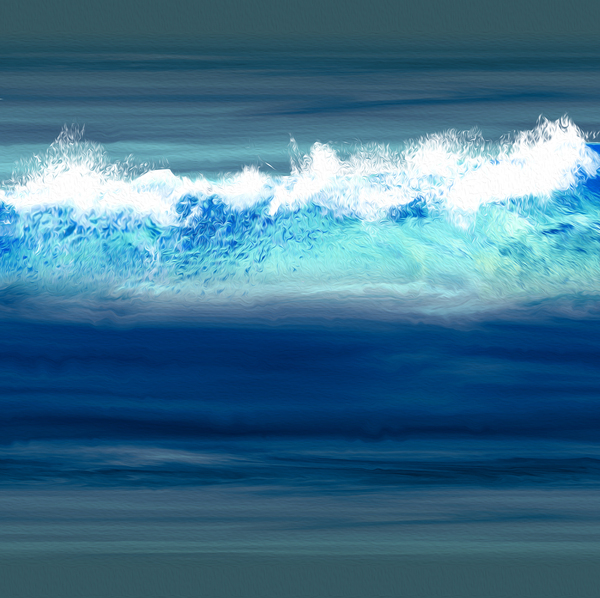 sea and waves: sea and waves-CG