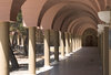 arcade: the arcades that leads to the church of Blatadon monastery at Thessaloniki, Greece