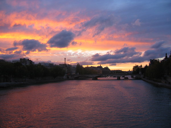 Sunset in Paris 3: Sunset in the Paris town center