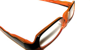 Orange/black reading glasses: 