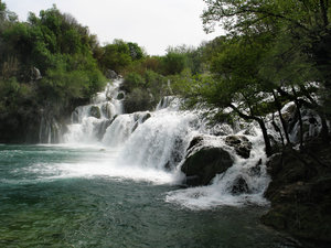 river krka waterfalls: none