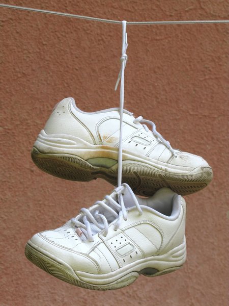 old sneakers: 
