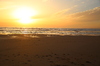 Sunset at the beach 3: Sunset at Caparica beach south of Lissabon