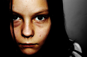 The Stare: This is a pic of my lil sis; just check out those evil eyes ;) 