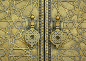Royal Golden gates in Fes: 