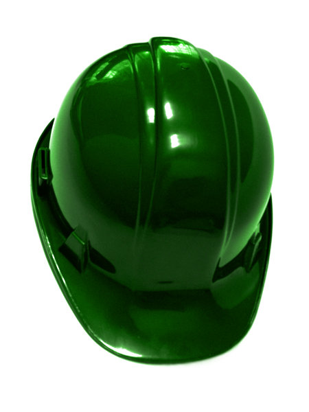 capacete de segurança verde: 