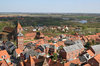 Danish town: View from a tower of a small town in Denmark.