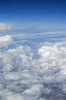 Clouds from above: Clouds seen from an aircraft window.
