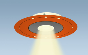 Flying saucer graphic: no description