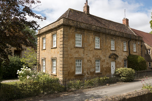 Village house: A sandstone house in a village in Somerset, England.