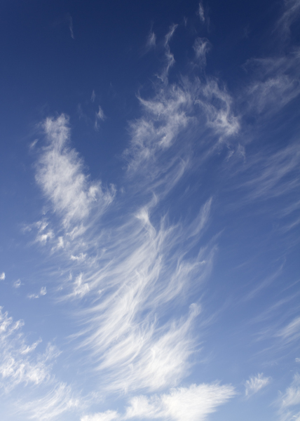 Wispy cloud: High altitude cloud in the Cascades, USA.