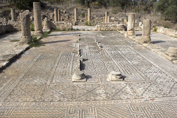 Ancient church ruins 3: Ruins of the 6th century basilica at Aya Trias, Sipahi, northern Cyprus.