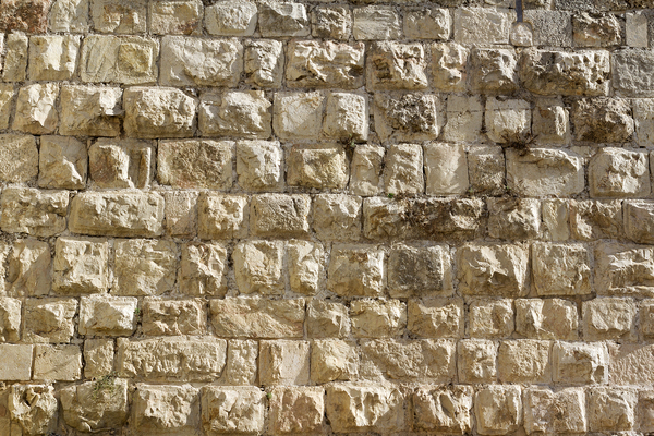 Jerusalem wall texture: Part of the ancient wall of the Old City of Jerusalem.