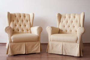 Chairs: Two chairs in an empty room