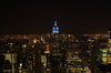 New York at night: On top of Rockefeller Center.
