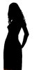 A model: Silhouette of a girl.