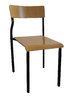School chair: A chair for pupils and students. Isoalted.