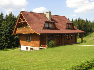 Villa: A beautiful house and the yard in Jaworzynka, Poland. You can rent a room there.Please comment this shot or mail me if you found it useful. Just to let me know!I would be extremely happy to see the final work even if you think it is nothing special! For m