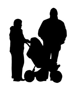Family: A family silhouette
