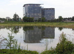 Office building: An office building in Warsaw, near Okecie.