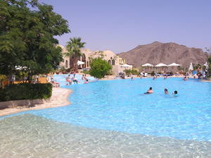 Swimming pool: A pool in Taba, Egypt