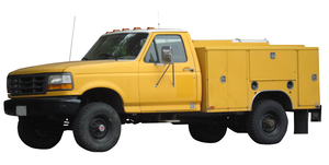 Truck: A yellow truck