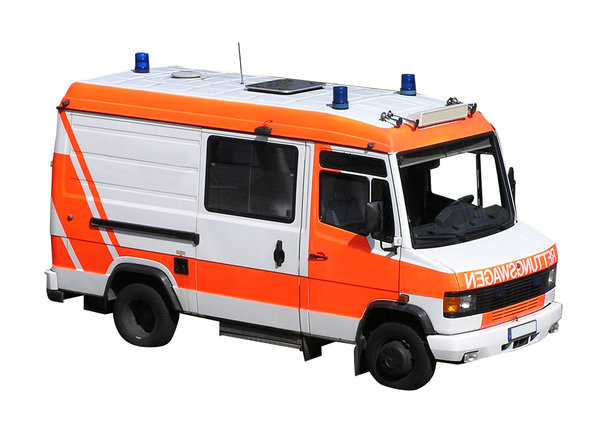 Ambulance: An ambulance. German one.  Please let me know if you decide to use it!
