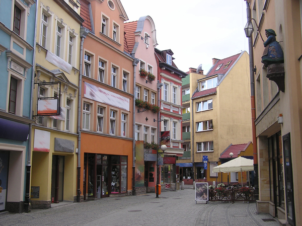 Old street: A street in old parts of Jelenia Góra