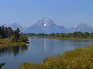 Grand Tetons and Snake River: Grand Tetons and Snake River with reflections.