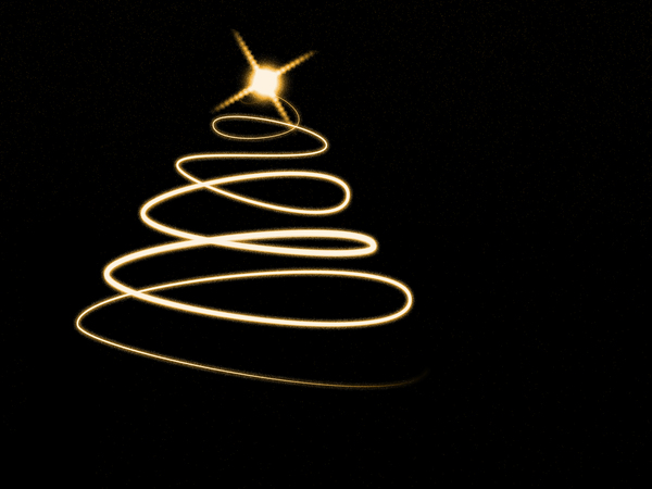 Christmas tree: graphic design - illustration of abstract Christmas tree