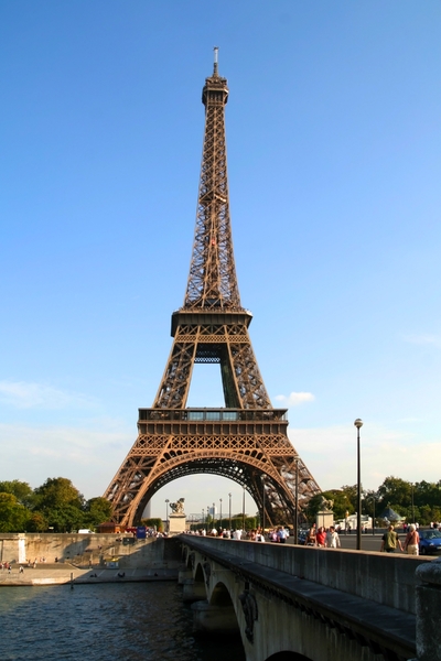 Eiffel Tower - Another View: As you can see, it's The Eiffel Tower. The shot was taken in Paris in September of 2006.