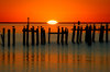 Orange Sky Sunrise: 10-29-06 sunrise in Texas on the Gulf Coast.
