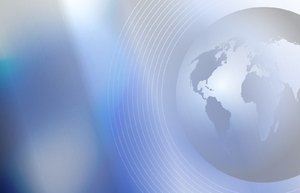 Globe Clipart: Global communication background.