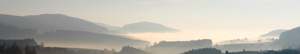 fog panorama: fog panorama in upper austria