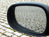 Cobbled rear-view mirror: Rear-view mirror in cobbled pavement