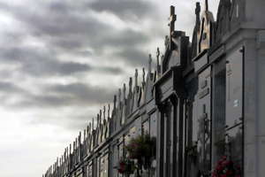 Graveyard crosses: Getty's future!
