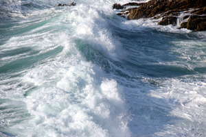 Tidal power 2: Tidal power in atlantic ocean. A Coruña, Galicia. Spain. EU