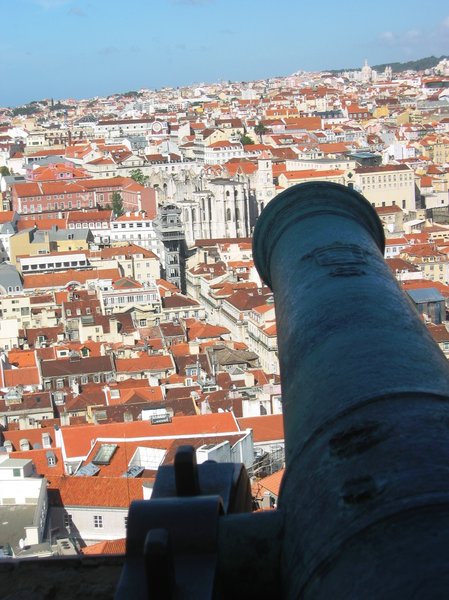 Casttle 1: Old cannons and some details from San Jorge Casttle placed in Lisbon.