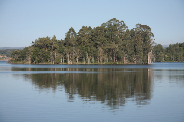 Lake reflection 2: Lake refection in Cecebre, Coruna, Galicia, Spain