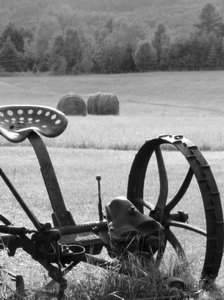 Old farm machinery: Shot taken in Arundel, Quebec, Canada