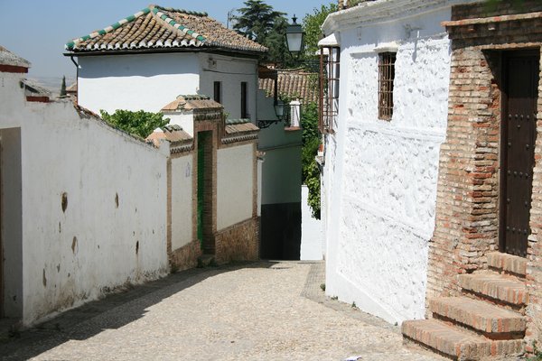 Albayzin streets 1: small street in the town of Albaycin, Spain, Granada