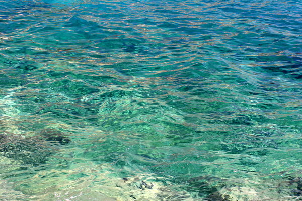 Azul claro do mar: 